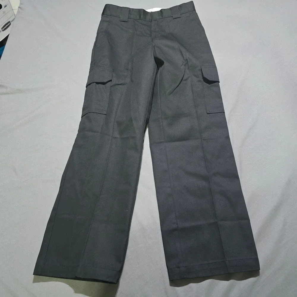 Dickies Cargo Pants Mens 30x30 Black Relaxed Straight Leg WP592BK Workwear NEW